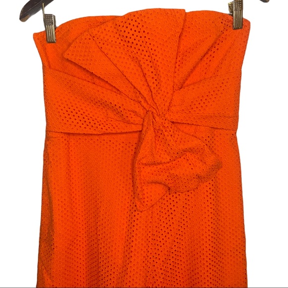 NWT Anthro Postmark Tangerine Eyelet Jumpsuit 8 - Picture 6 of 11
